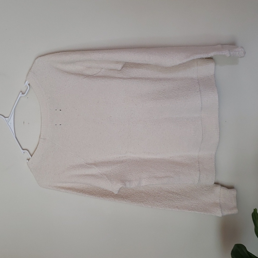 Textile Elizabeth and James terrycloth feel loose crew neck pullover sweatshirt - Picture 7 of 8